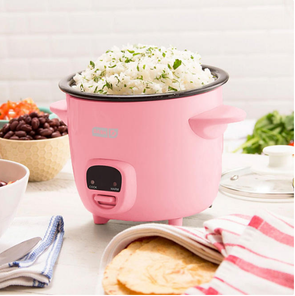 Dash Mini 2-Cup Rice Cooker with Keep Warm Function (Assorted Colors)