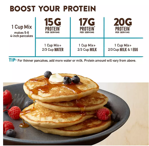 Krusteaz Buttermilk Protein Pancake Mix (57 oz.)