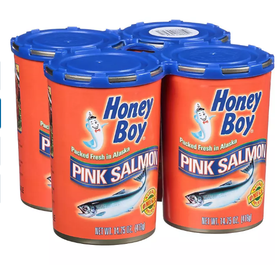 Honey Boy Pink Salmon (14.75 oz., 4 pk.)