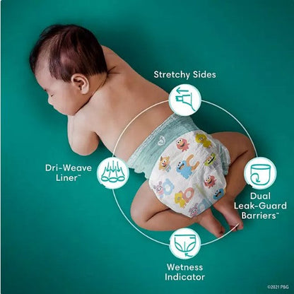 Pampers Baby Dry One-Month Supply Diapers (Sizes: 1-6)