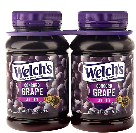 Welch's Concord Grape Jelly (30 oz., 2 pk.)