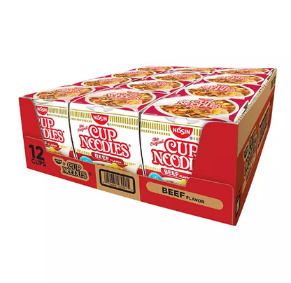 Nissin Beef Cup Noodles (12 pk.)