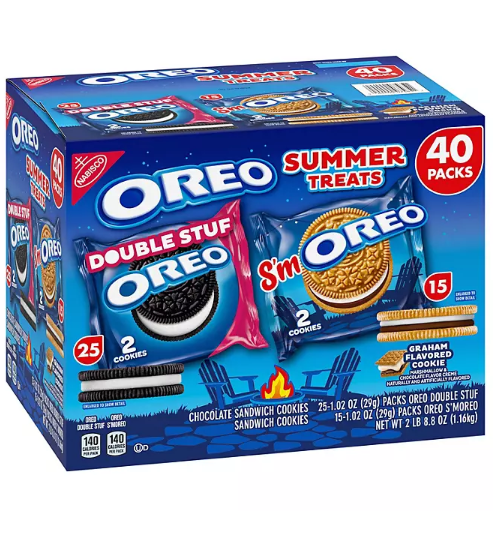 Oreo S'moreo Summer Treats Variety Pack (1.02 oz., 40 pk.)