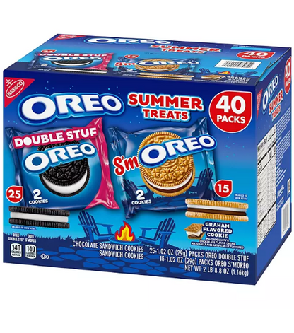 Oreo S'moreo Summer Treats Variety Pack (1.02 oz., 40 pk.)