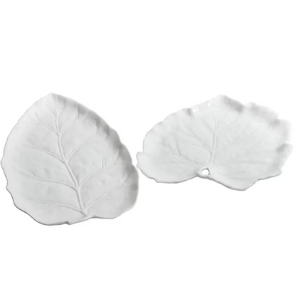 Martha Stewart Leaf Figural Serving Platter Set, 2 Pack