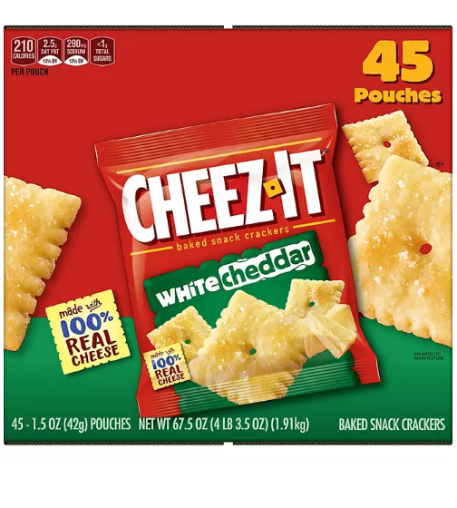 Cheez-It White Cheddar Snack Packs (1.5 oz., 45 pk.)