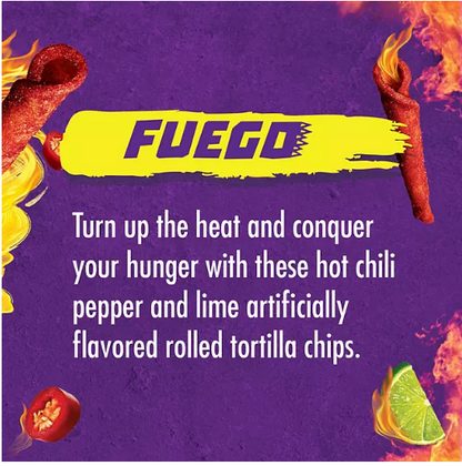 Takis Fuego Rolled Tortilla Chips Party Size Bag (24.7 oz.)