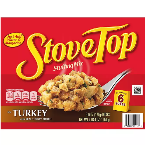 Kraft Stove Top Turkey Stuffing Mix (6 oz., 6 pk.)