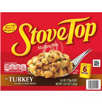 Kraft Stove Top Turkey Stuffing Mix (6 oz., 6 pk.)