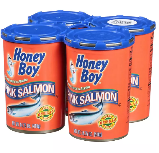 Honey Boy Pink Salmon (14.75 oz., 4 pk.)