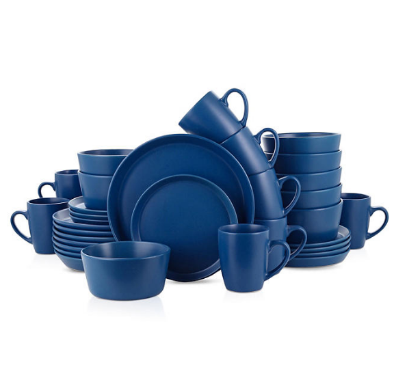 Stone Lain Michelle Stoneware 32-Piece Round Dinnerware Set (Assorted Colors)