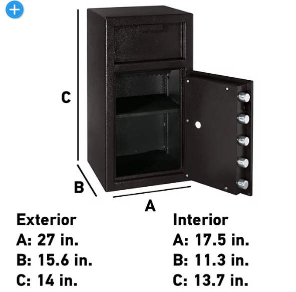 SentrySafe DH-134E Depository Safe with Digital Keypad 1.6 Cubic Feet