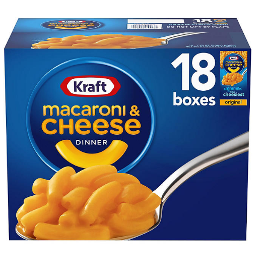 Kraft Original Macaroni and Cheese Dinner (7.25 oz., 18 pk.)