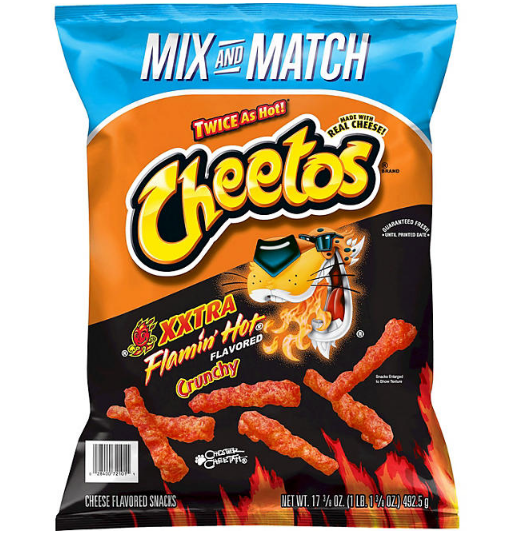 Cheetos Cheese Flavored Snacks Xxtra Flamin' Hot (17.37 oz.)(2 PK)