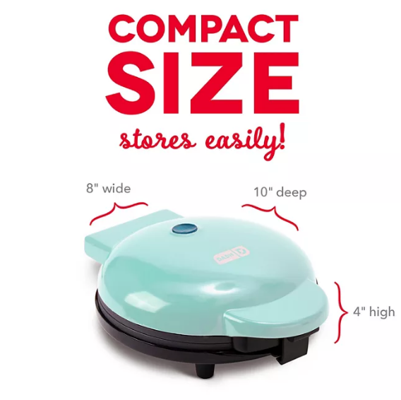 Dash 8" Express Nonstick Waffle Maker (Assorted Colors)