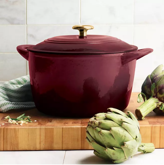 Tramontina Enameled Cast Iron 7-Quart Covered Round Dutch Oven (Assorted Colors)