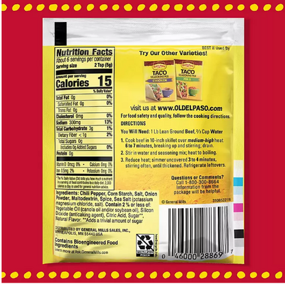 Old El Paso Original Taco Seasoning (1 oz., 10 pk.)(2 PK)