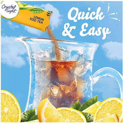 Crystal Light Lemon Iced Tea Naturally Flavored Powdered Drink Mix (16 ct.)