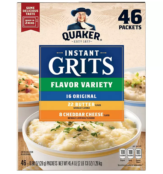 Quaker Instant Grits, Variety Pack (46 pk.)