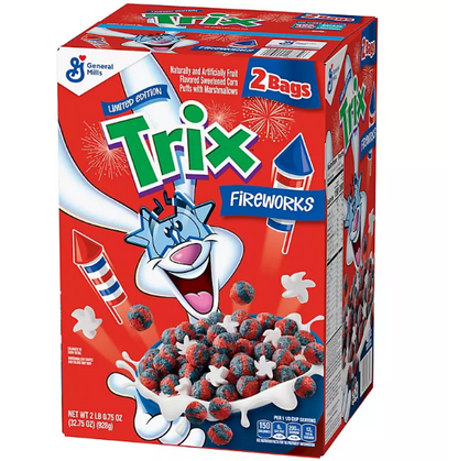 Trix Limited Edition Fireworks Breakfast Cereal (32.75oz., 2 pk.)