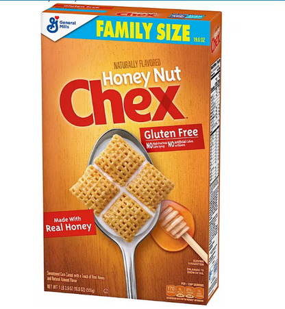 Chex Gluten Free Breakfast Cereal, Honey Nut (2 pk.)