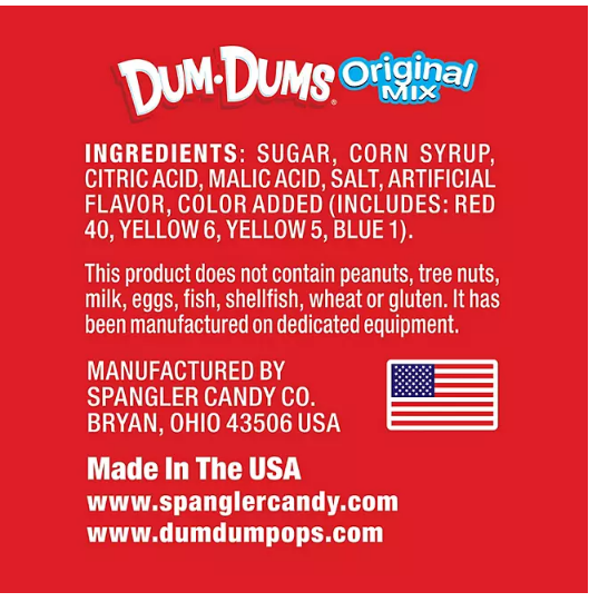 Dum Dum Original Pops (500 ct.)