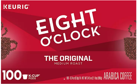 Eight O'Clock The Original Coffee K-Cup Pods (100 ct.)