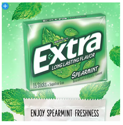 Extra Spearmint Sugar Free Chewing Gum Bulk Pack (15 ct., 12 pk.)