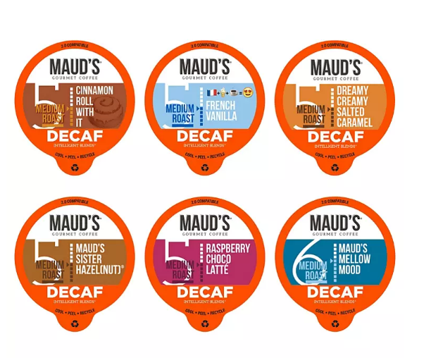 Maud's Decaf Flavored Coffee K-Cup Variety Pack (72 ct.)