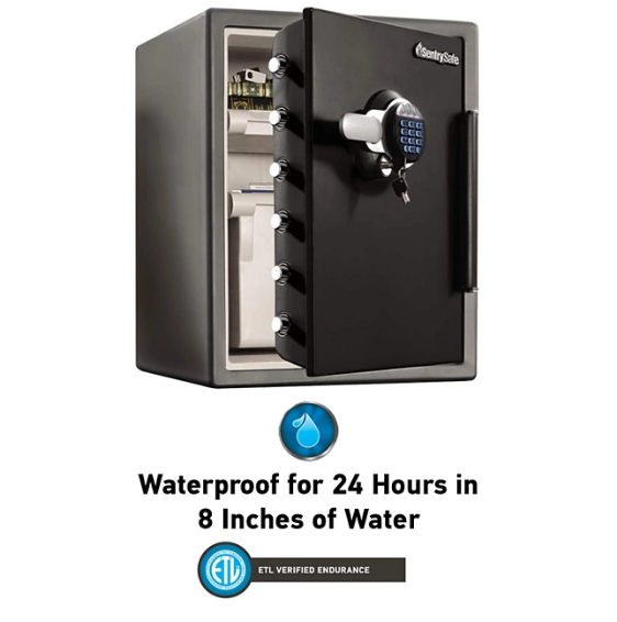 SentrySafe SFW205GPC Fire Resistant Waterproof Safe with Digital Keypad, 2.0 cu ft