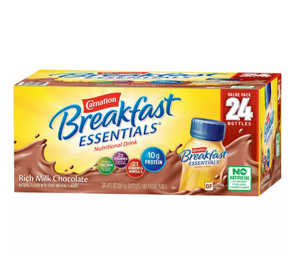 Carnation Breakfast Essentials Ready To Drink, Rich Milk Chocolate (8 oz., 24 pk.)