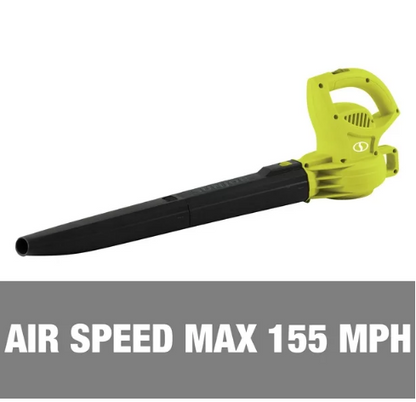 Sun Joe All-Purpose Electric Leaf Blower, 6-Amp, 155-MPH, 260-CFM (Green)