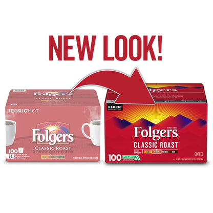 Folgers Classic Roast Coffee K-Cups (100 ct.)