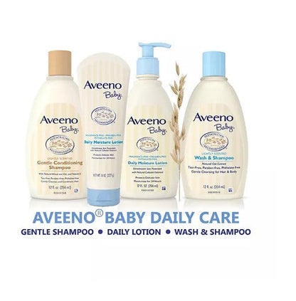 Aveeno Baby Daily Moisture Lotion, 24hr Protection (18 fl. oz., 2 pk.)