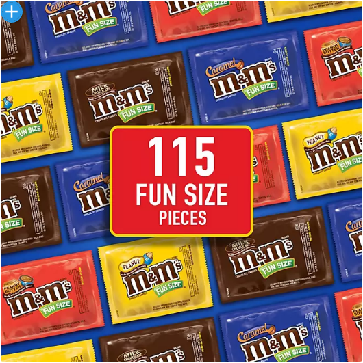 M&M'S Chocolate Candy Assorted Fun Size Bulk Variety Pack (115 ct., 4 lbs)