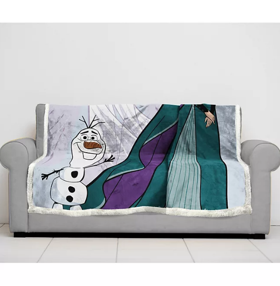 Disney's Frozen 2 Magical Friends 70" x 90" Sherpa Back Blanket