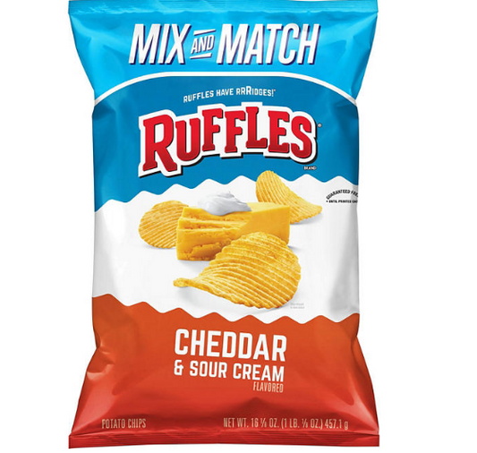 Ruffles Cheddar and Sour Cream Potato Chips (16.125 oz.)