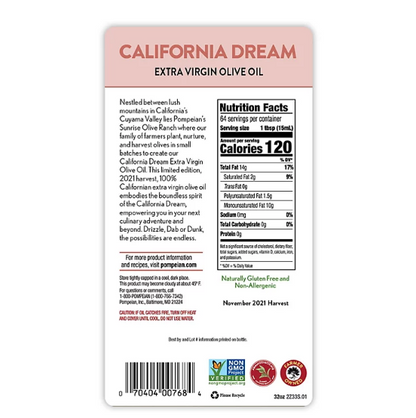 Pompeian California Dream 100% Extra Virgin Olive Oil (48 oz.)