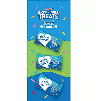 Kellogg's Rice Krispies Treats Mini Squares, Original with Rainbow Sprinkles (52 ct.)