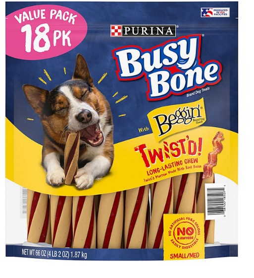 Purina Busy Bone With Beggin' Twist'd Adult Dog Chew (18 ct.)