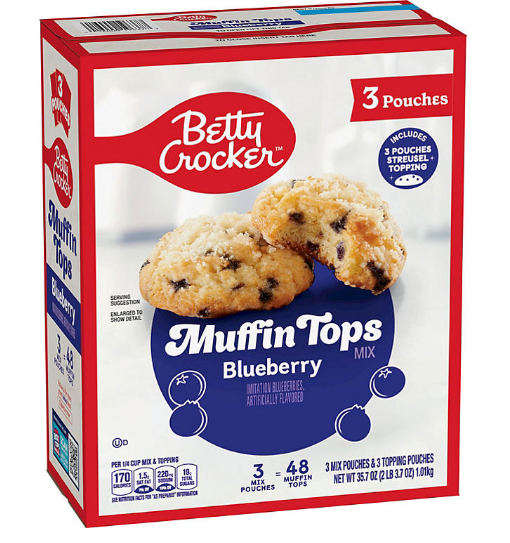 Betty Crocker Blueberry Muffin Tops Mix (3 pk.)