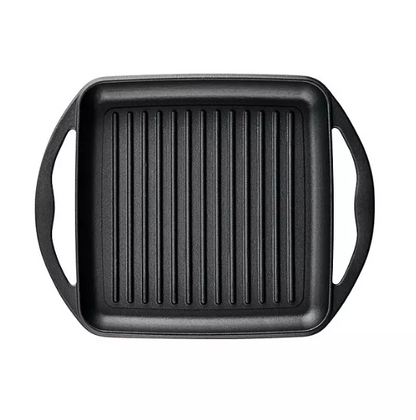 Tramontina Pre-Seasoned Cast Iron Grill and Griddle Set, 2 Pack