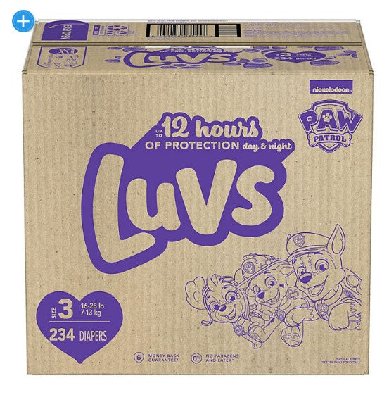 Luvs Pro Level Leak Protection Diapers (Sizes: 1-6)