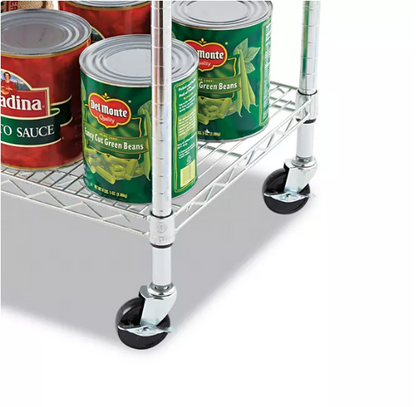 Alera Casters for Wire Shelving Units - Gray (4-pack)