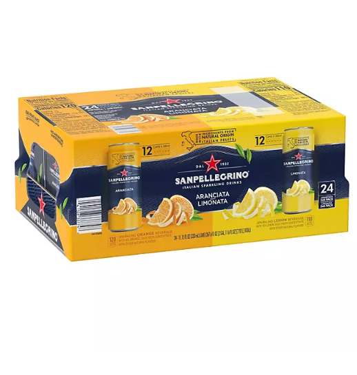 S.Pellegrino Sparkling Drink Variety Pack (11.15 fl. oz., 24 pk.)