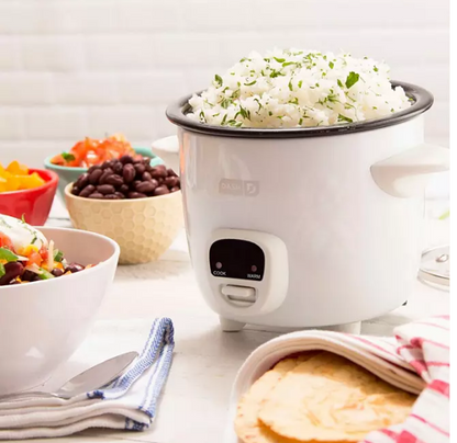 Dash Mini 2-Cup Rice Cooker with Keep Warm Function (Assorted Colors)