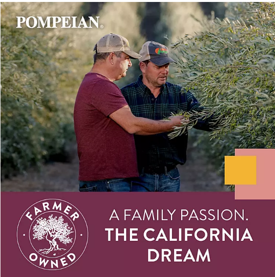 Pompeian California Dream 100% Extra Virgin Olive Oil (48 oz.)