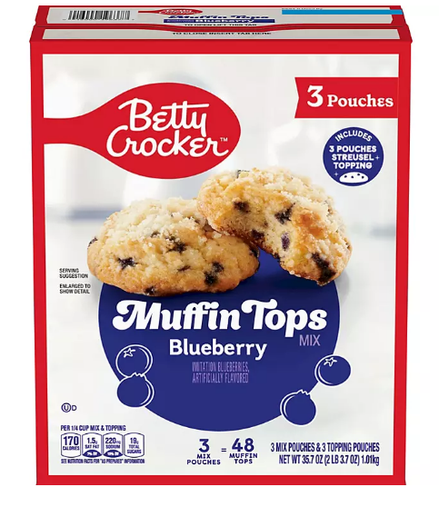 Betty Crocker Blueberry Muffin Tops Mix (3 pk.)