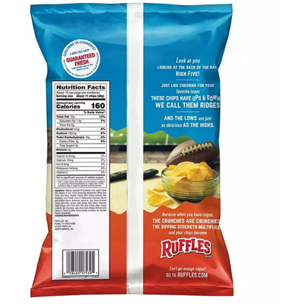 Ruffles Cheddar and Sour Cream Potato Chips (16.125 oz.)