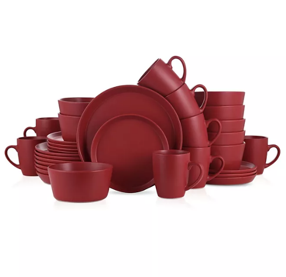 Stone Lain Michelle Stoneware 32-Piece Round Dinnerware Set (Assorted Colors)